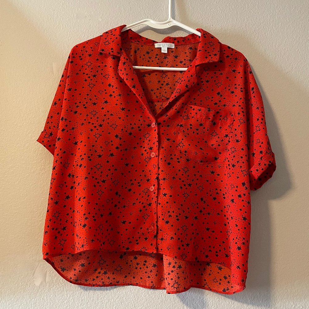 Whimsigoth Red blouse